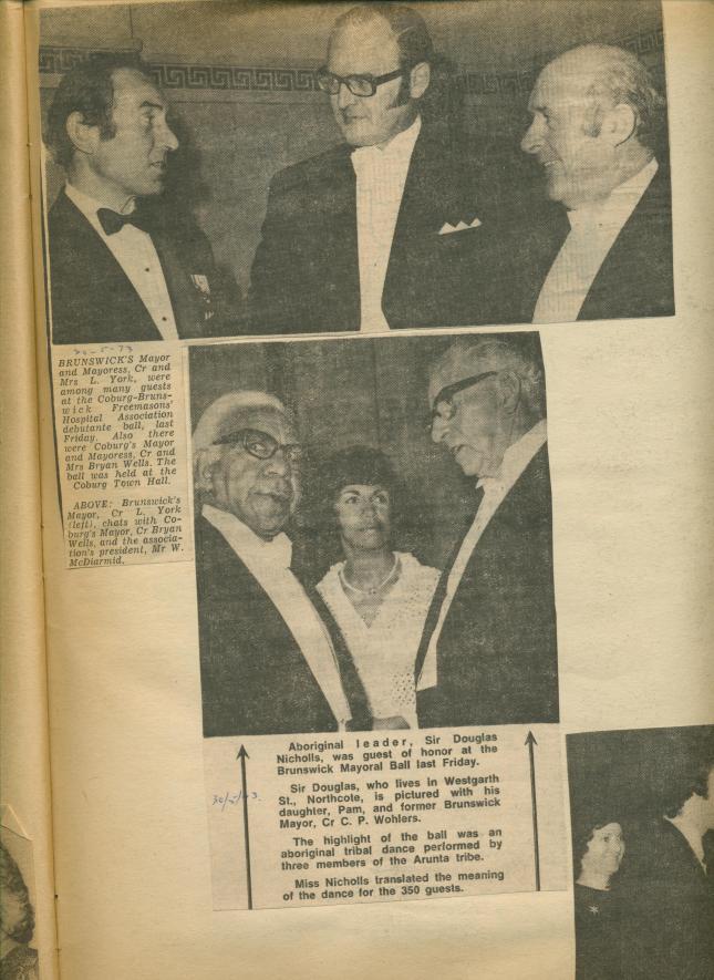 Dad's scrap album Pastor Doug Nicholls 1973 001