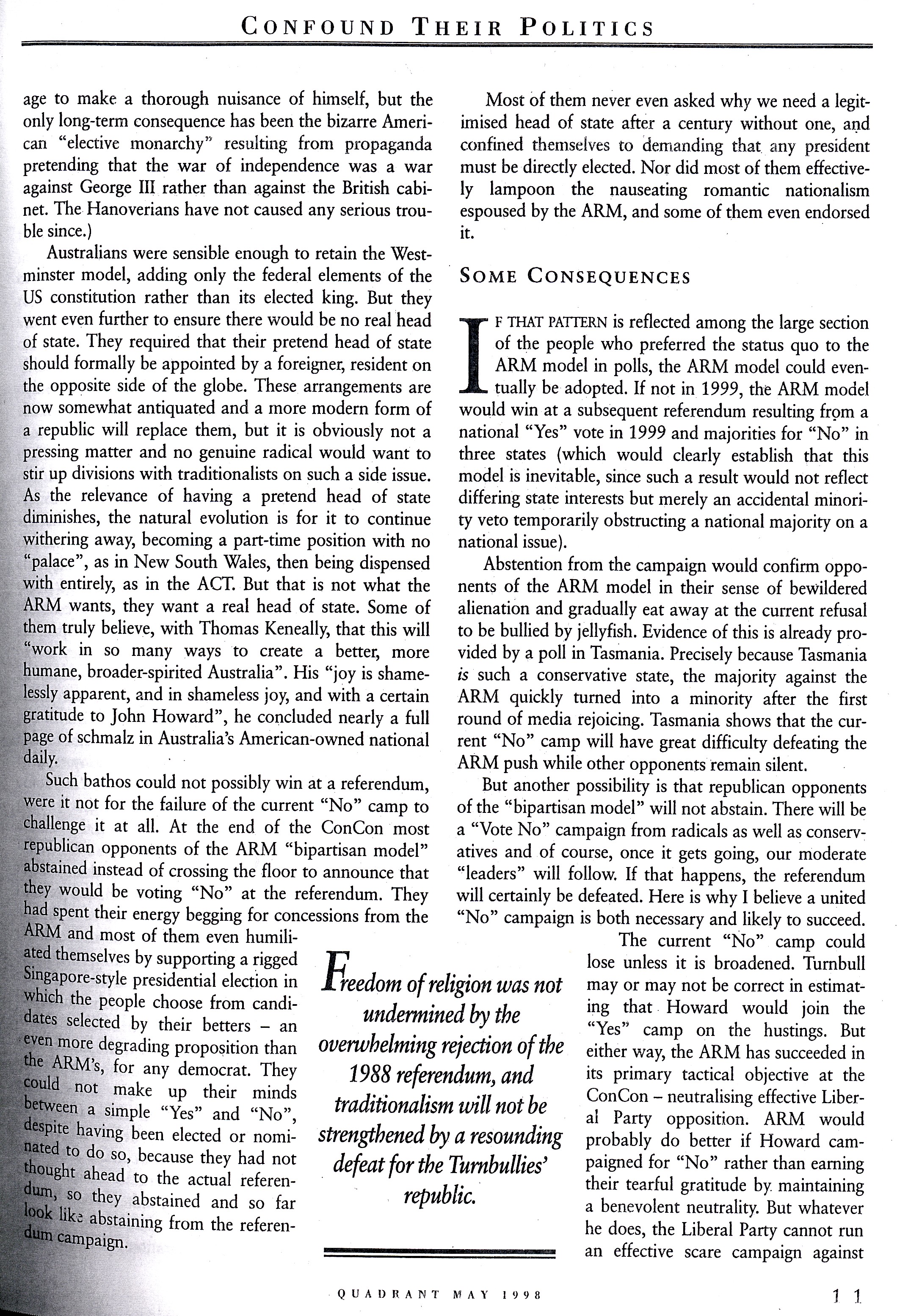 Albert Langer Confound their politics Quadrant May 1998_2