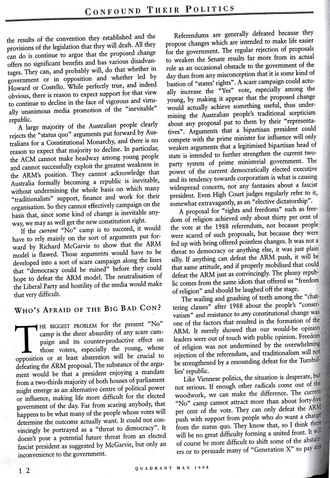 Albert Langer Confound their politics Quadrant May 1998_3