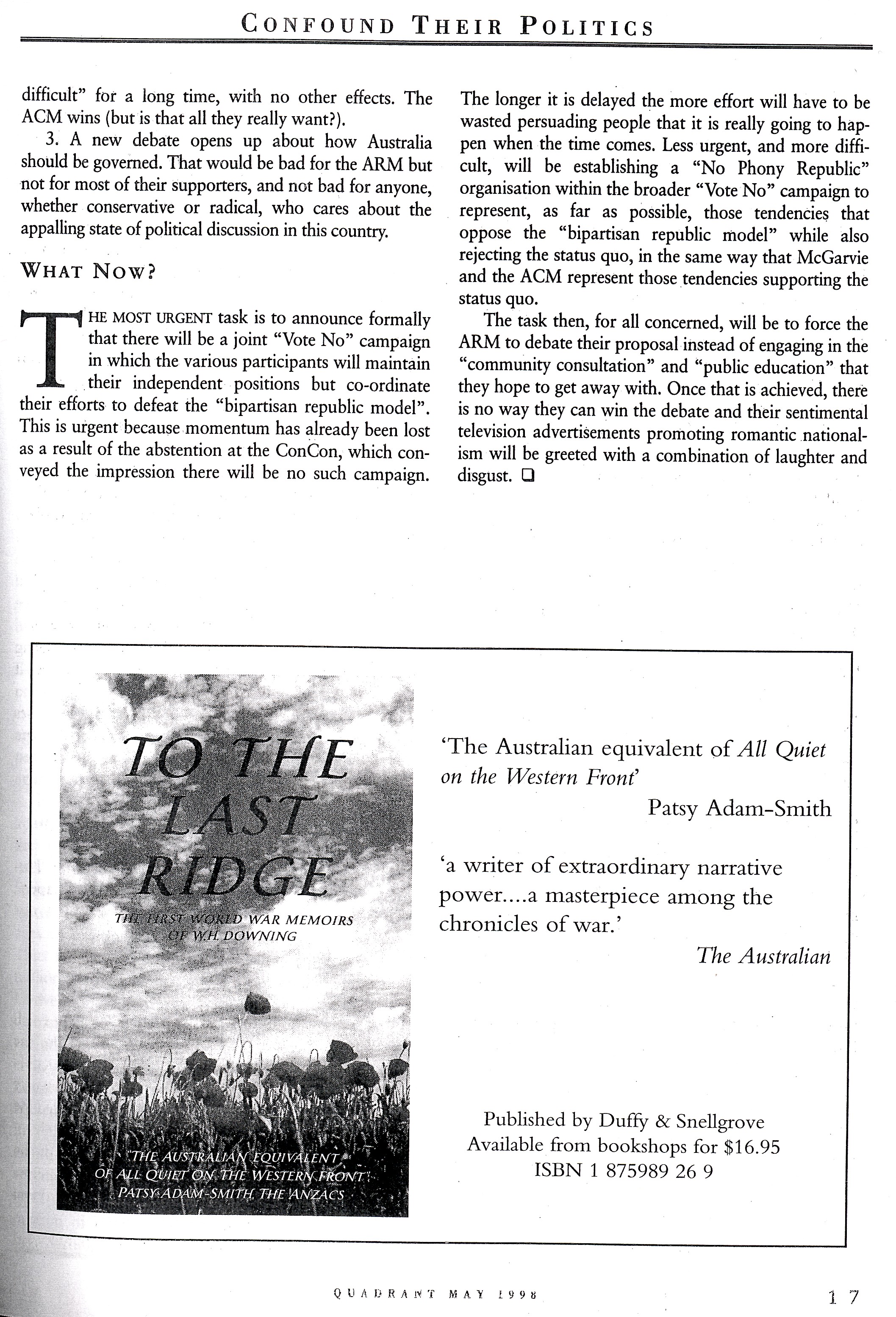 Albert Langer Confound their politics Quadrant May 1998_8